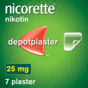 Nicorette plaster 25 mg nikotin, 16 timer, slutte å røyke