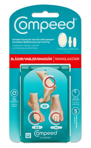 Compeed blandede gnagsårplaster 5 stk