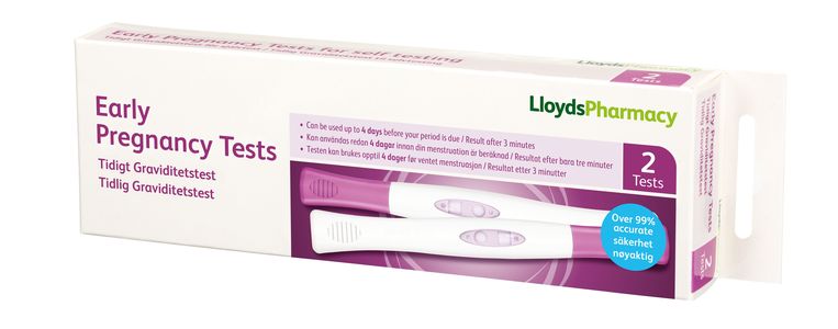 LloydsPharmacy graviditetstest 2 nett | Vitusapotek