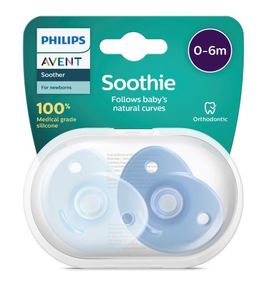 Philips Avent Soothie Heart blue 0-6m 2 stk
