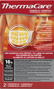 Thermacare varmeomslag til rygg og hofter 2 stk
