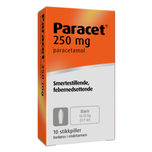 Paracet Stikkpille 250 mg