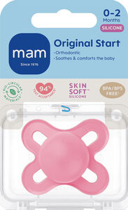 Mam Original Start silicone pink 0-2mnd 1 stk