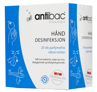 Antibac Pharma våtservietter 20 stk