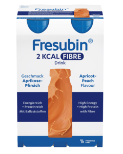 Fresubin 2 KCAL FIBRE Drink Aprikos-Fersken 4x200 ml