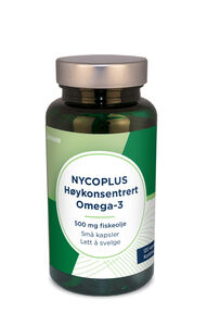 Nycoplus Høykonsentrert Omega-3 500 mg 120 små kaplser