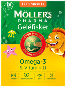 Möller's Pharma Omega 3 gelefisk 36 stk