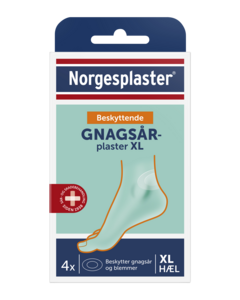 Norgesplaster beskyttende gnagsårplaster hæl XL 4 stk