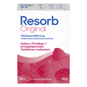 Resorb Original Bringebær brusetabletter 20 stk