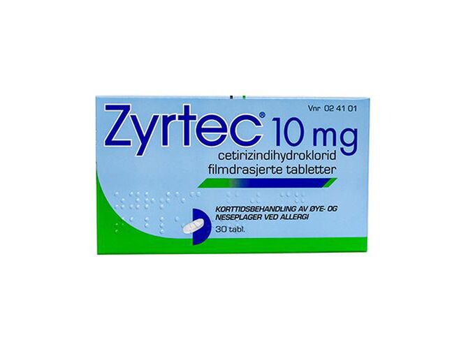 Zyrtec tabletter 10 mg